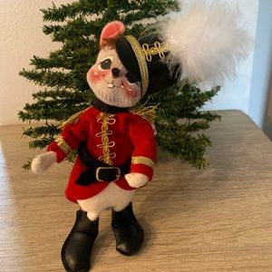 Vintage ANNALEE 1997 Annalee Christmas mouse doll Felt fabric good condition